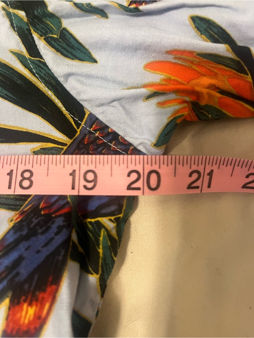 Light Blue Parrot Floral Scrub Set - Picture 10 of 11